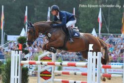Robert Bruhns und Cairo beim Bundeschampionat in Warendorf
