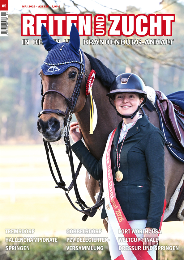 Inhaltsverzeichnis der Ausgabe 5/2026 von REITEN und ZUCHT